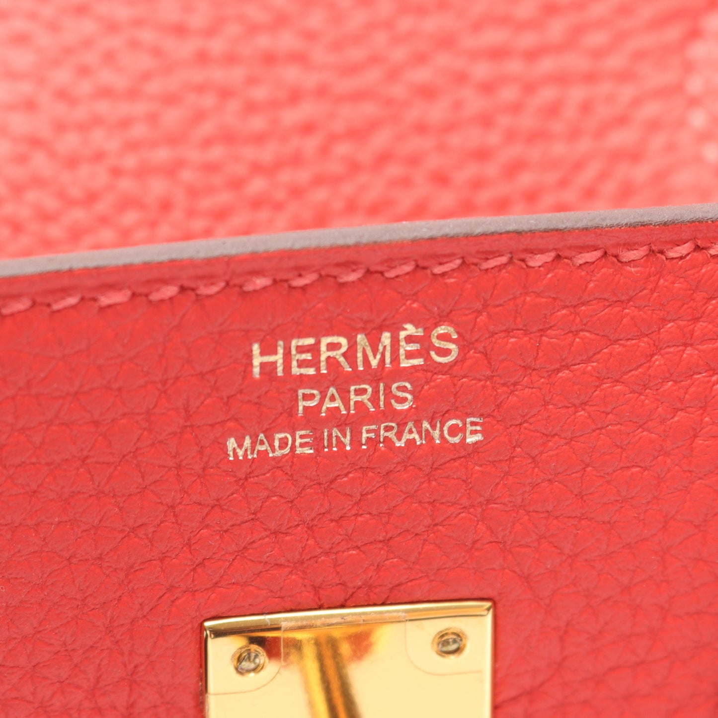 バーキン25 ルージュピヴォワンヌ ハンドバッグ トゴ レッド ゴールド金具 T刻印 エルメス バッグ HERMES