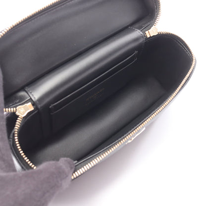 マトラッセ スモールバニティバッグ ハンドバッグ キャビアスキン ブラック ゴールド金具 2WAY シャネル バッグ CHANEL