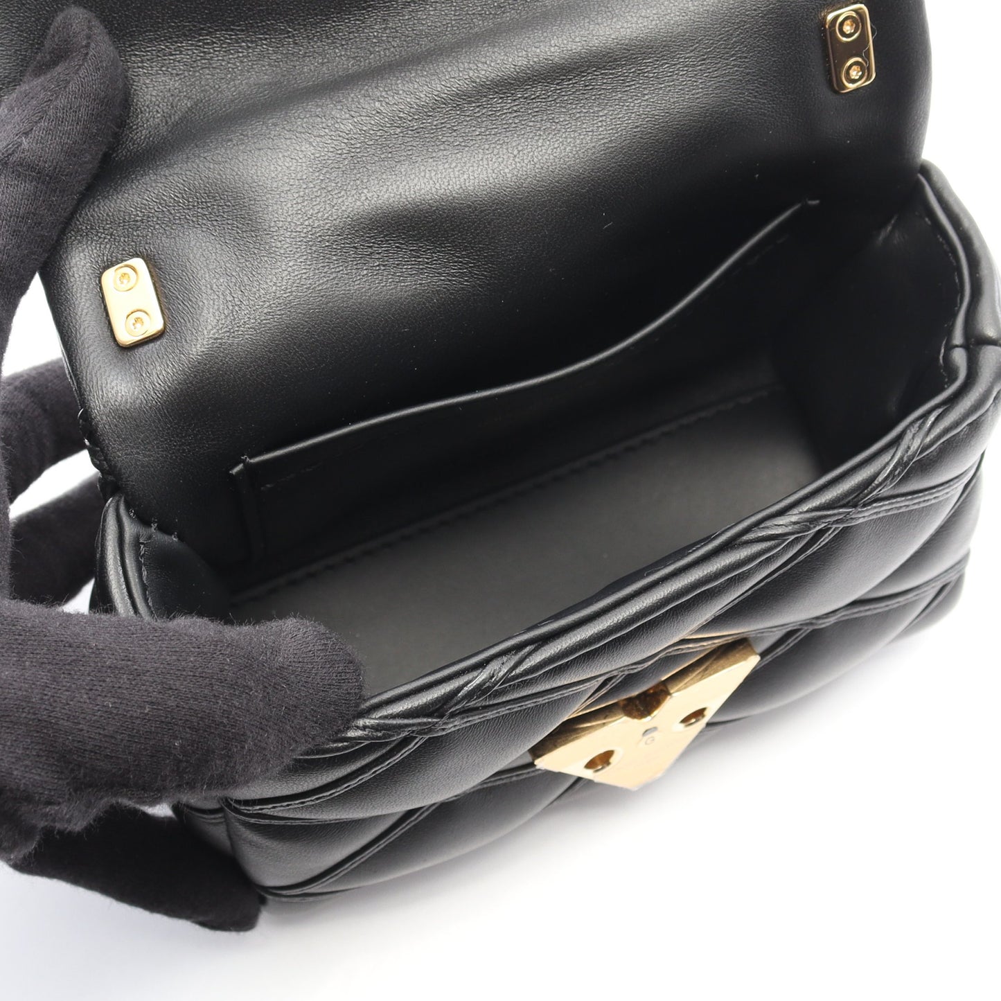 PICO GO-14 マルタージュ ノワール チェーンショルダーバッグ レザー ブラック ルイヴィトン バッグ LOUIS VUITTON