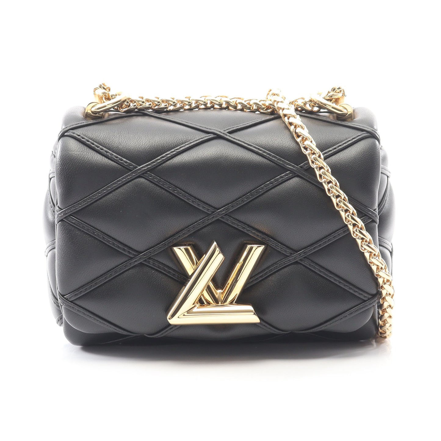 PICO GO-14 マルタージュ ノワール チェーンショルダーバッグ レザー ブラック ルイヴィトン バッグ LOUIS VUITTON