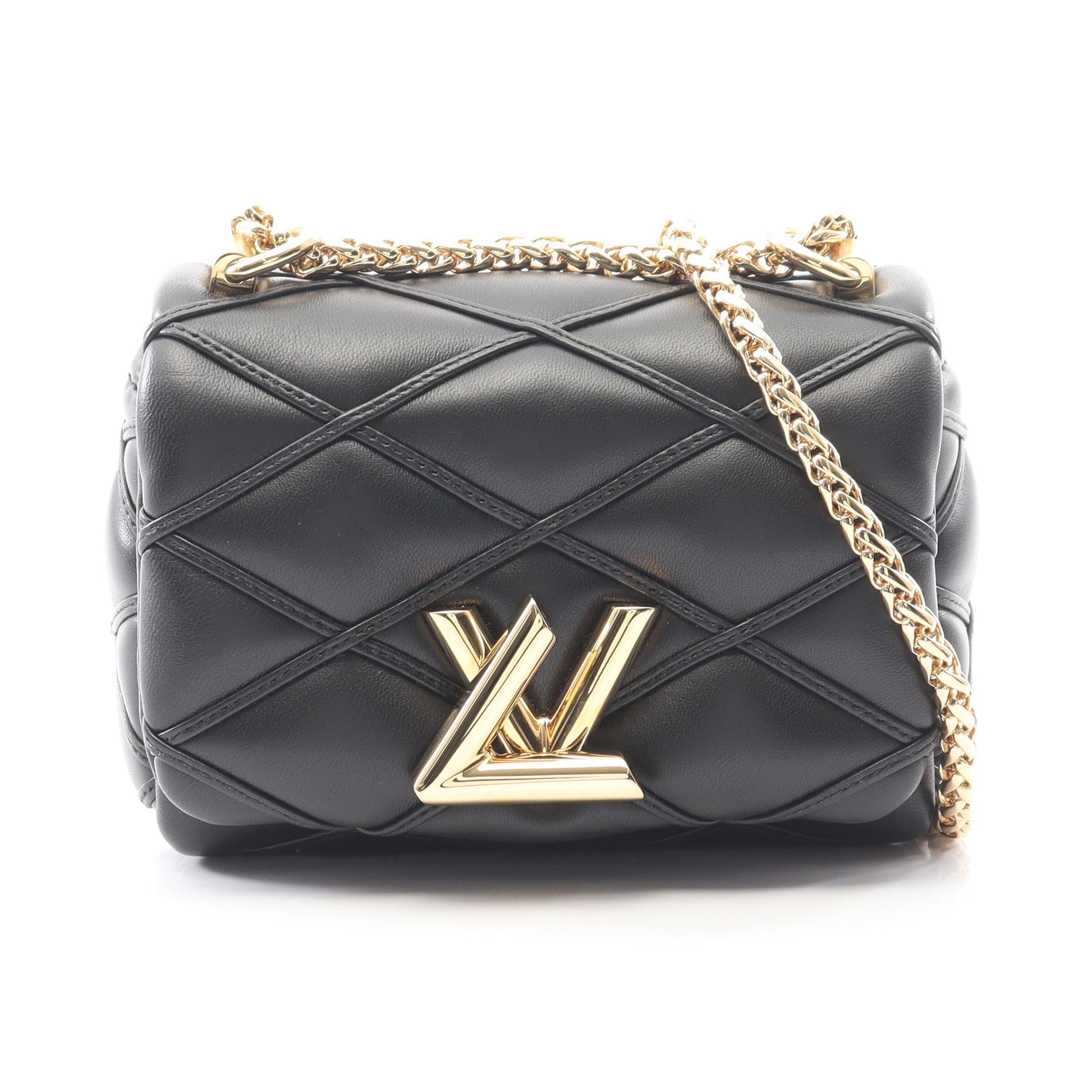 PICO GO-14 マルタージュ ノワール チェーンショルダーバッグ レザー ブラック ルイヴィトン バッグ LOUIS VUITTON
