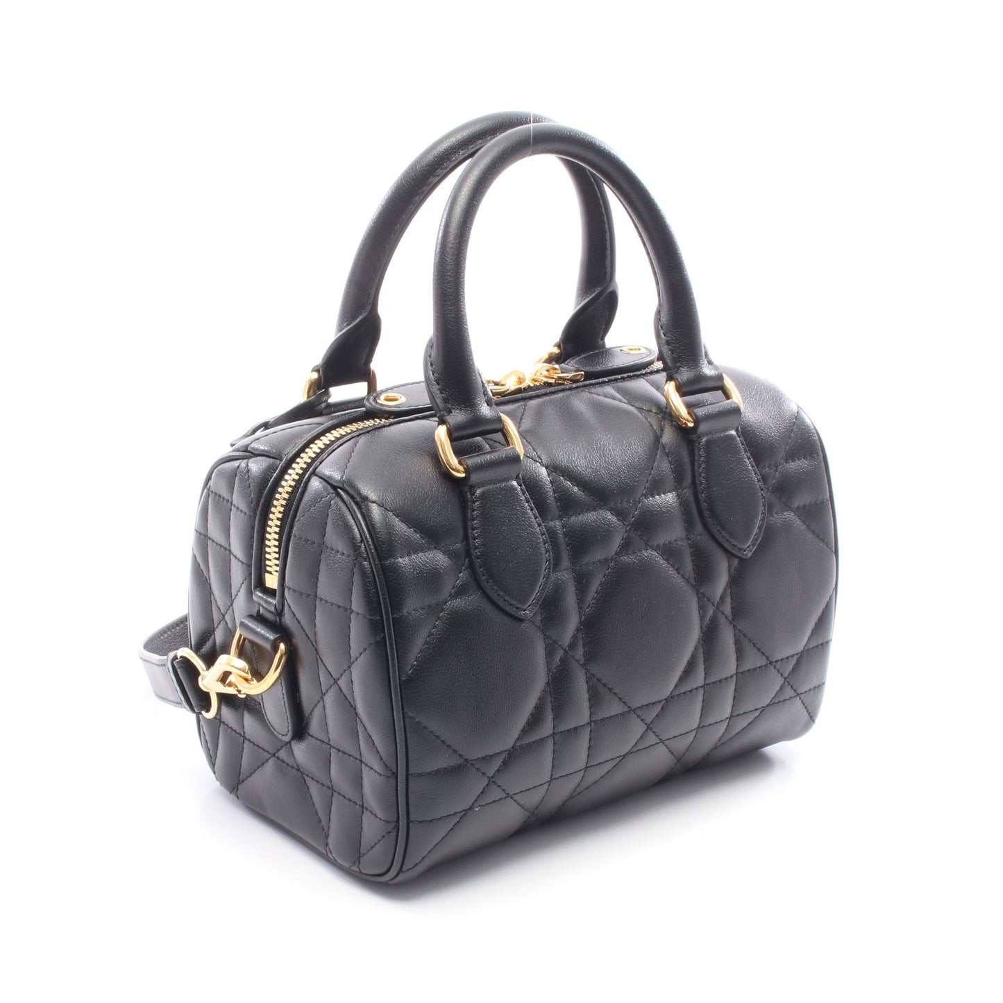 グルーヴ 20 マクロカナージュ ハンドバッグ レザー ブラック 2WAY クリスチャンディオール バッグ Christian Dior