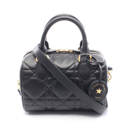グルーヴ 20 マクロカナージュ ハンドバッグ レザー ブラック 2WAY クリスチャンディオール バッグ Christian Dior