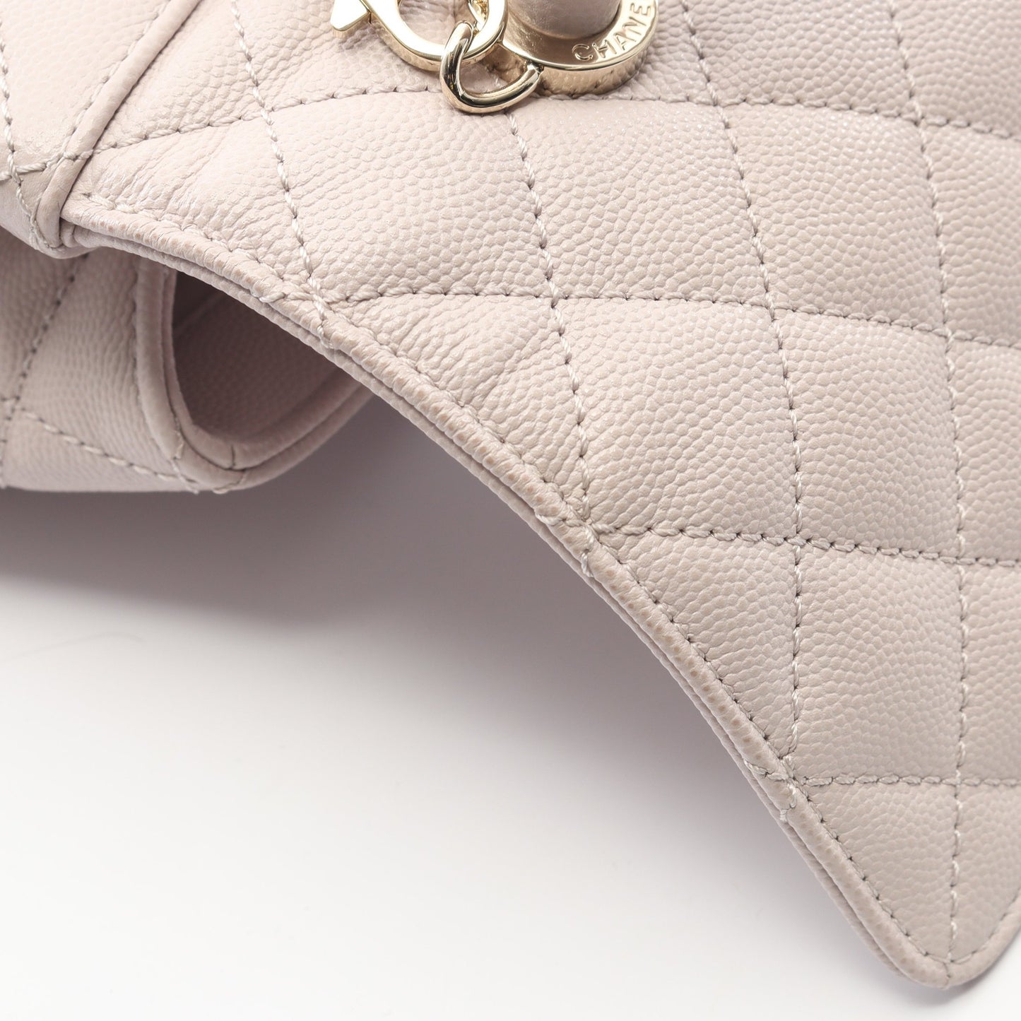 ココハンドル フラップ マトラッセ ハンドバッグ キャビアスキン ライトピンク ゴールド金具 2WAY シャネル バッグ CHANEL