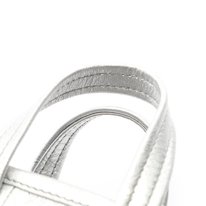 バーブ フォンホルダー ショルダーバッグ レザー シルバー 2WAY バレンシアガ バッグ BALENCIAGA