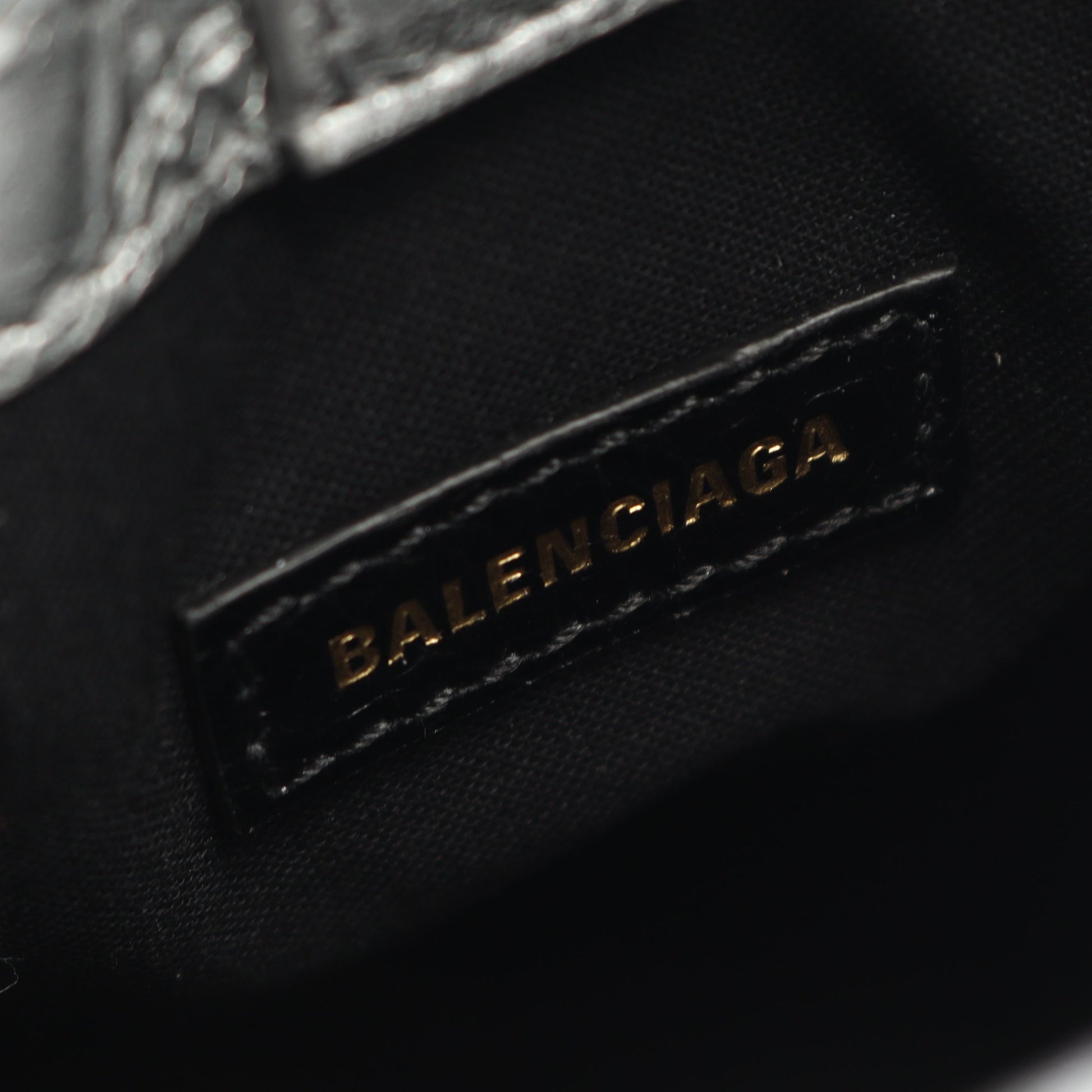 バーブ フォンホルダー ショルダーバッグ レザー シルバー 2WAY バレンシアガ バッグ BALENCIAGA