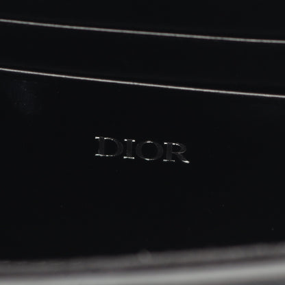 DIOR CHARM カナージュ ショルダーバッグ レザー ブラック クリスチャンディオール バッグ Christian Dior