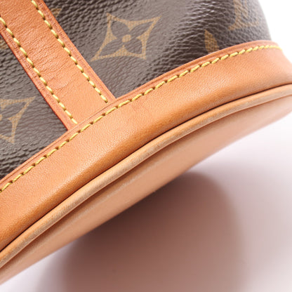 ダッフルバッグ モノグラム ハンドバッグ PVC レザー ブラウン 2WAY ルイヴィトン バッグ LOUIS VUITTON