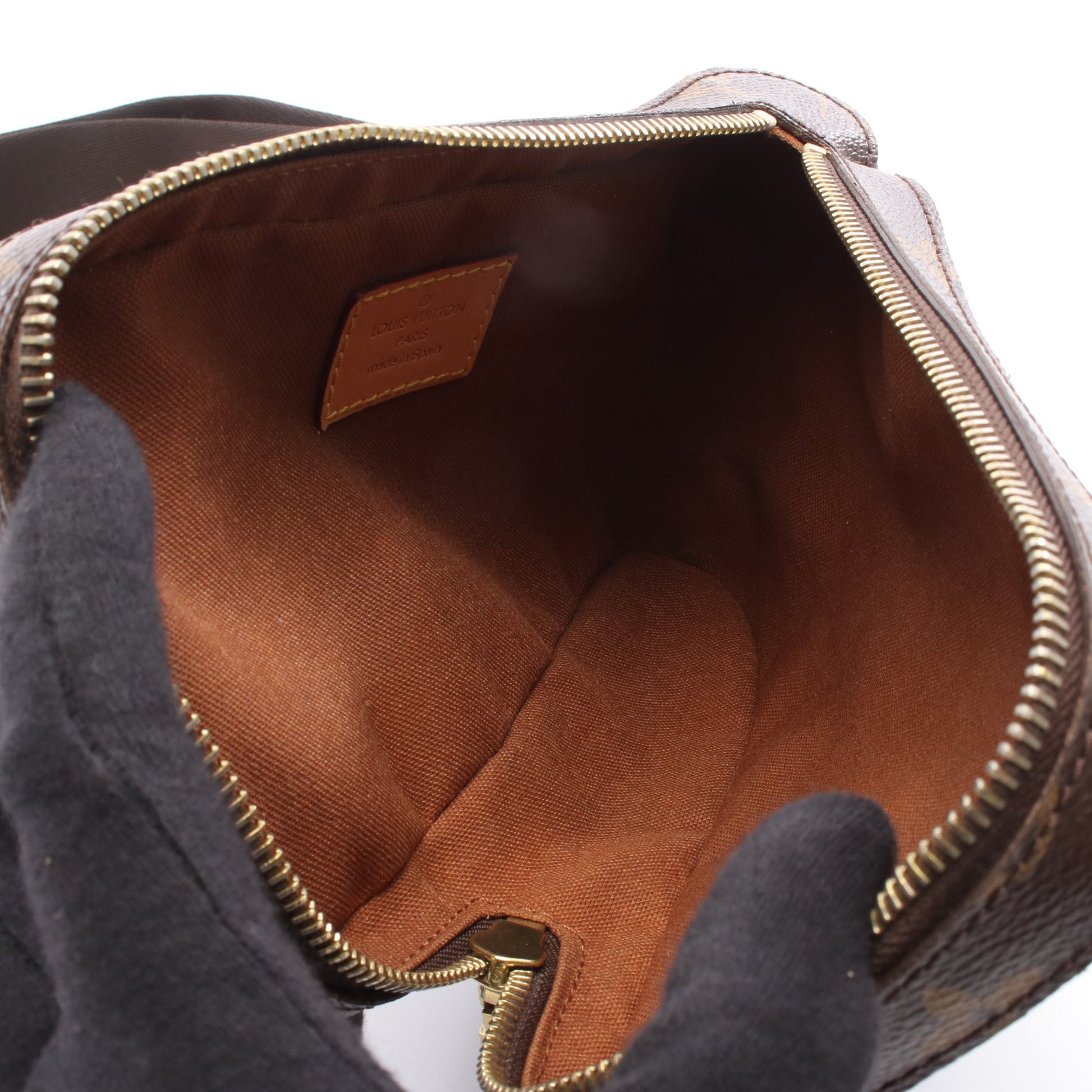 ジェロニモス モノグラム ボディバッグ PVC ブラウン ルイヴィトン バッグ LOUIS VUITTON