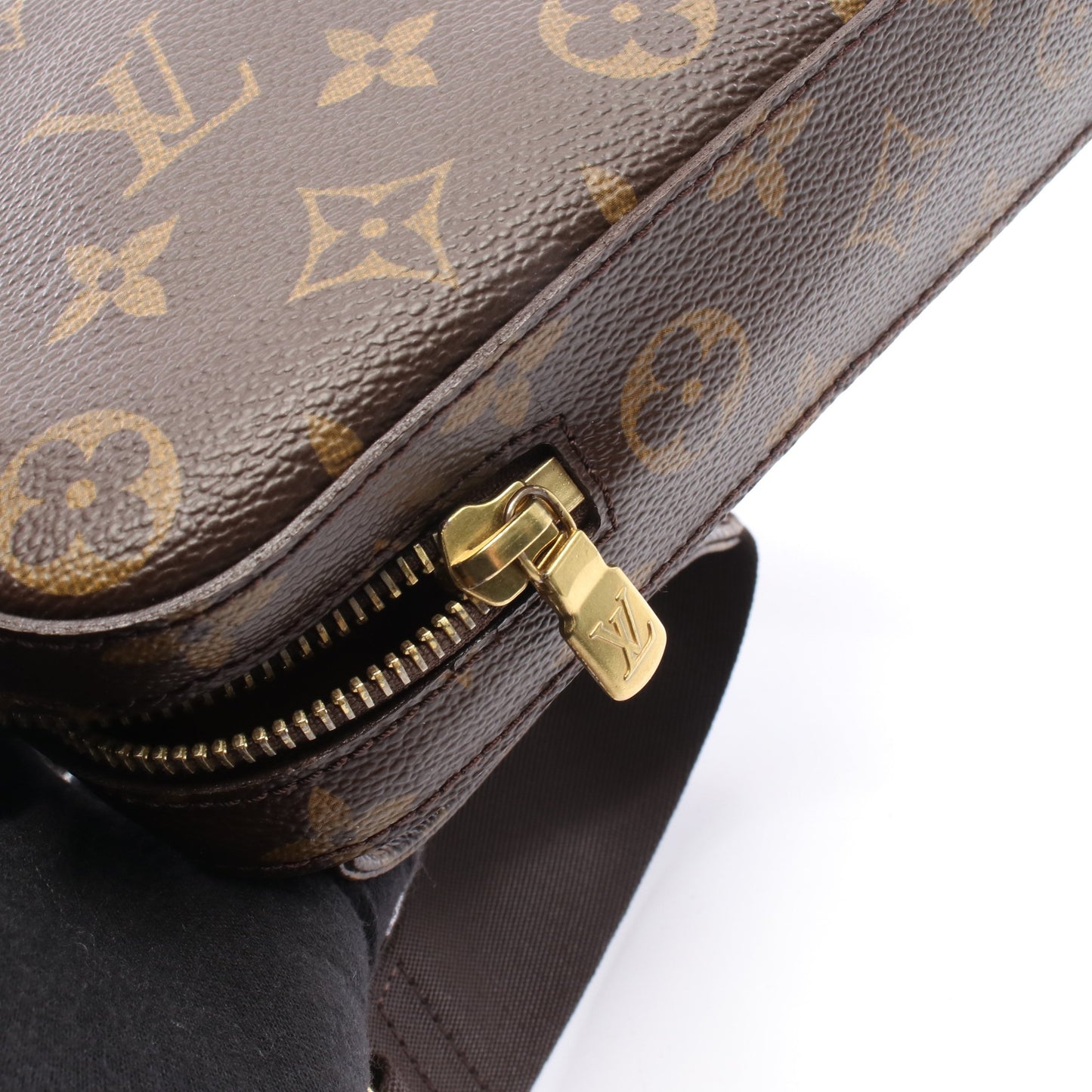 ジェロニモス モノグラム ボディバッグ PVC ブラウン ルイヴィトン バッグ LOUIS VUITTON