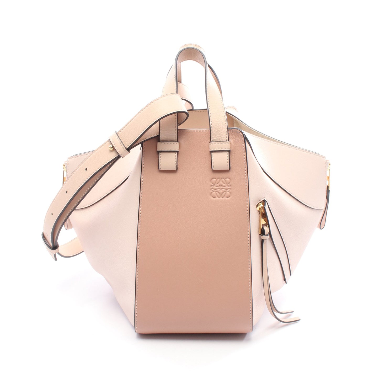 HAMMOCK SMALL ハンモック スモール ハンドバッグ レザー ピンクベージュ ライトピンク 2WAY ロエベ バッグ LOEWE