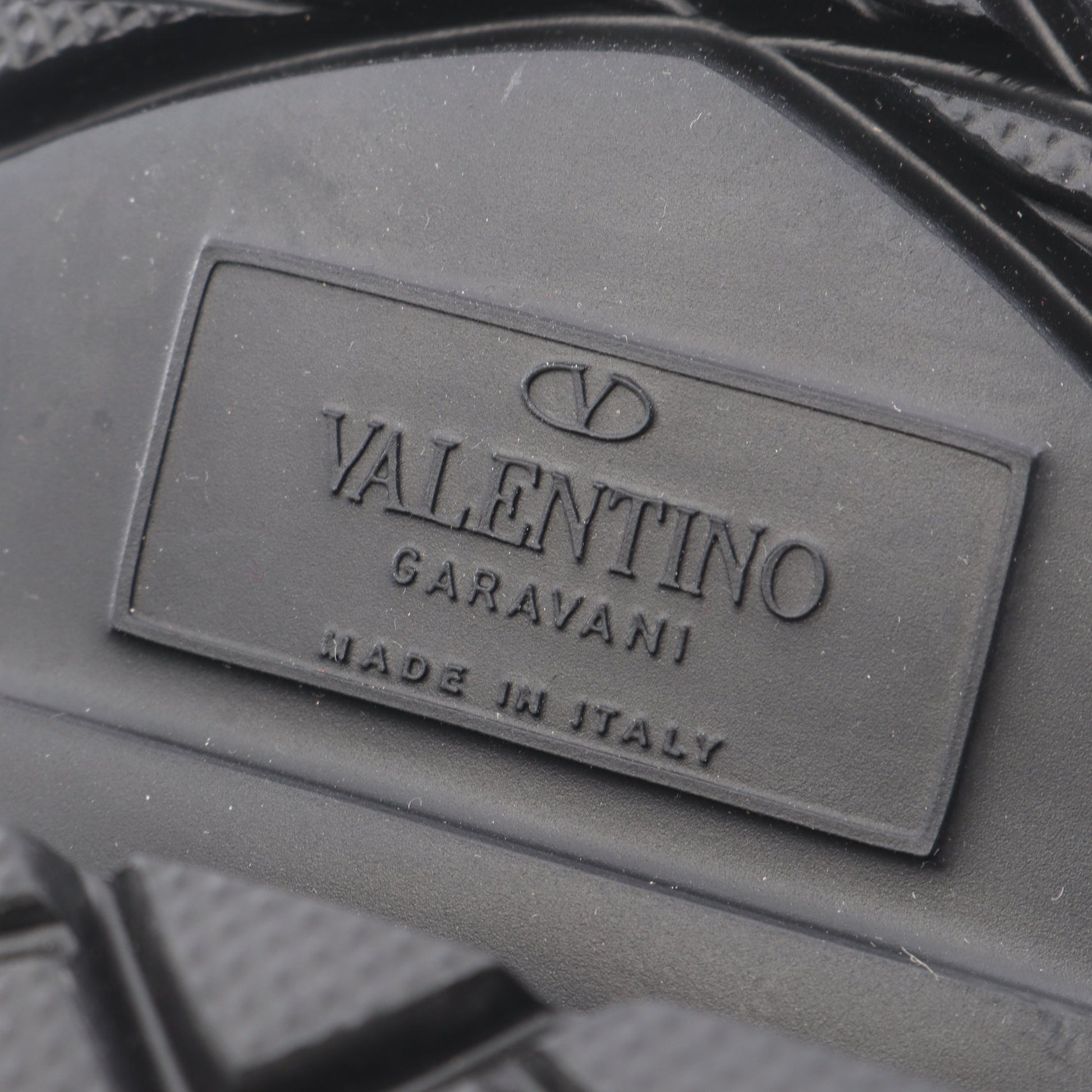 ローマンスタッズ アンクル ブーツ レザー ブラック ヴァレンティノガラヴァーニ シューズ VALENTINO GARAVANI