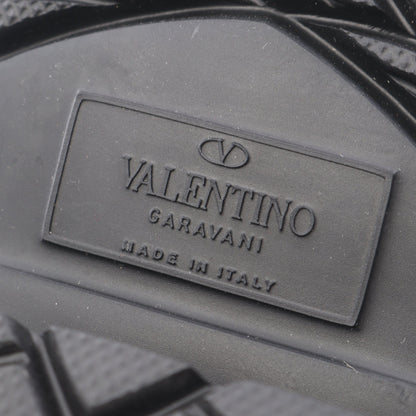 ローマンスタッズ アンクル ブーツ レザー ブラック ヴァレンティノガラヴァーニ シューズ VALENTINO GARAVANI