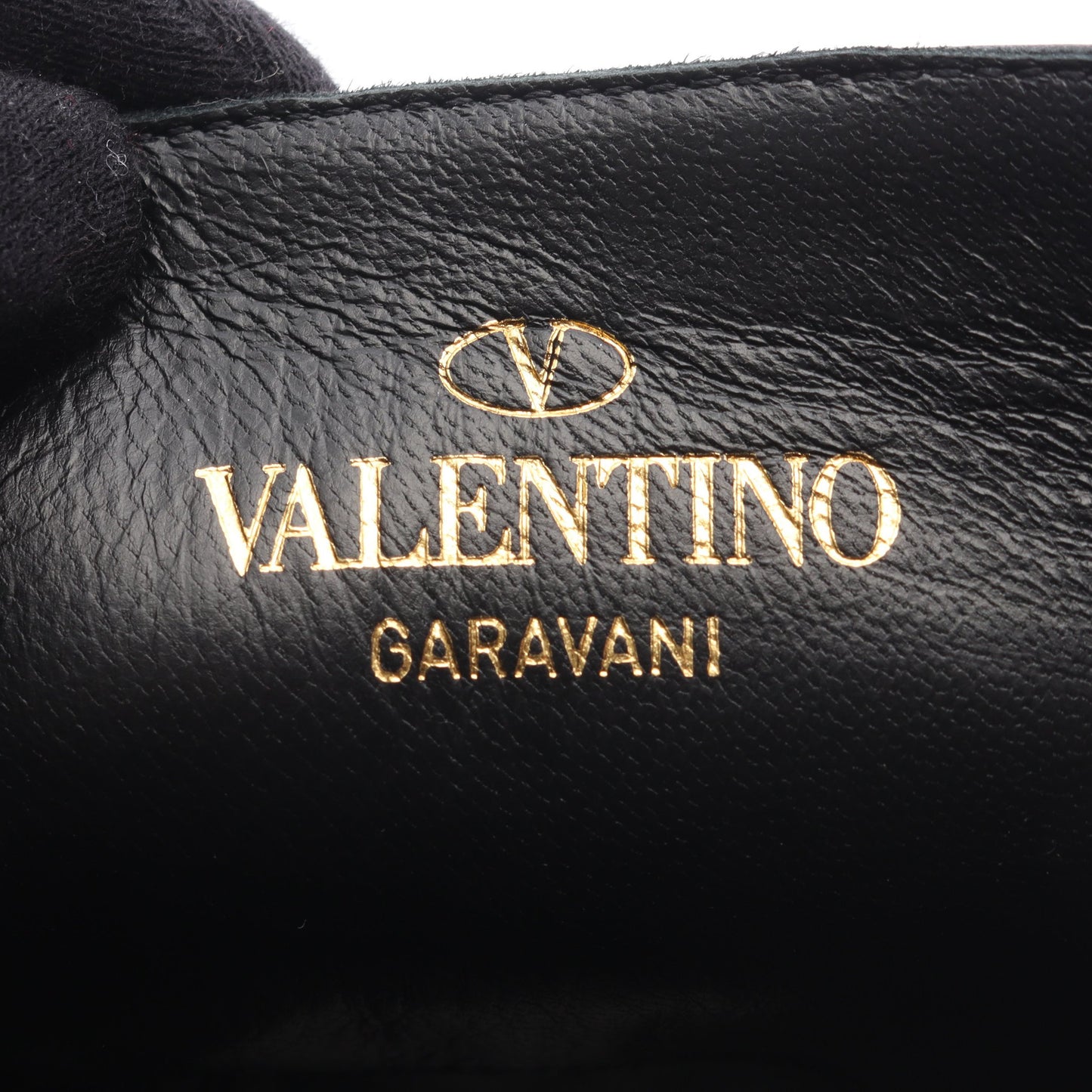 ローマンスタッズ アンクル ブーツ レザー ブラック ヴァレンティノガラヴァーニ シューズ VALENTINO GARAVANI