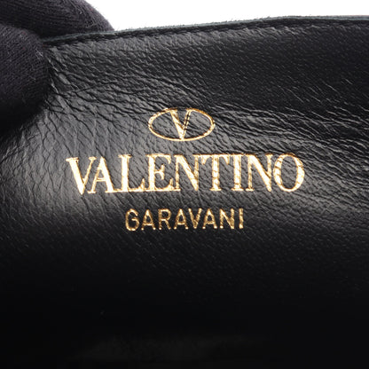 ローマンスタッズ アンクル ブーツ レザー ブラック ヴァレンティノガラヴァーニ シューズ VALENTINO GARAVANI