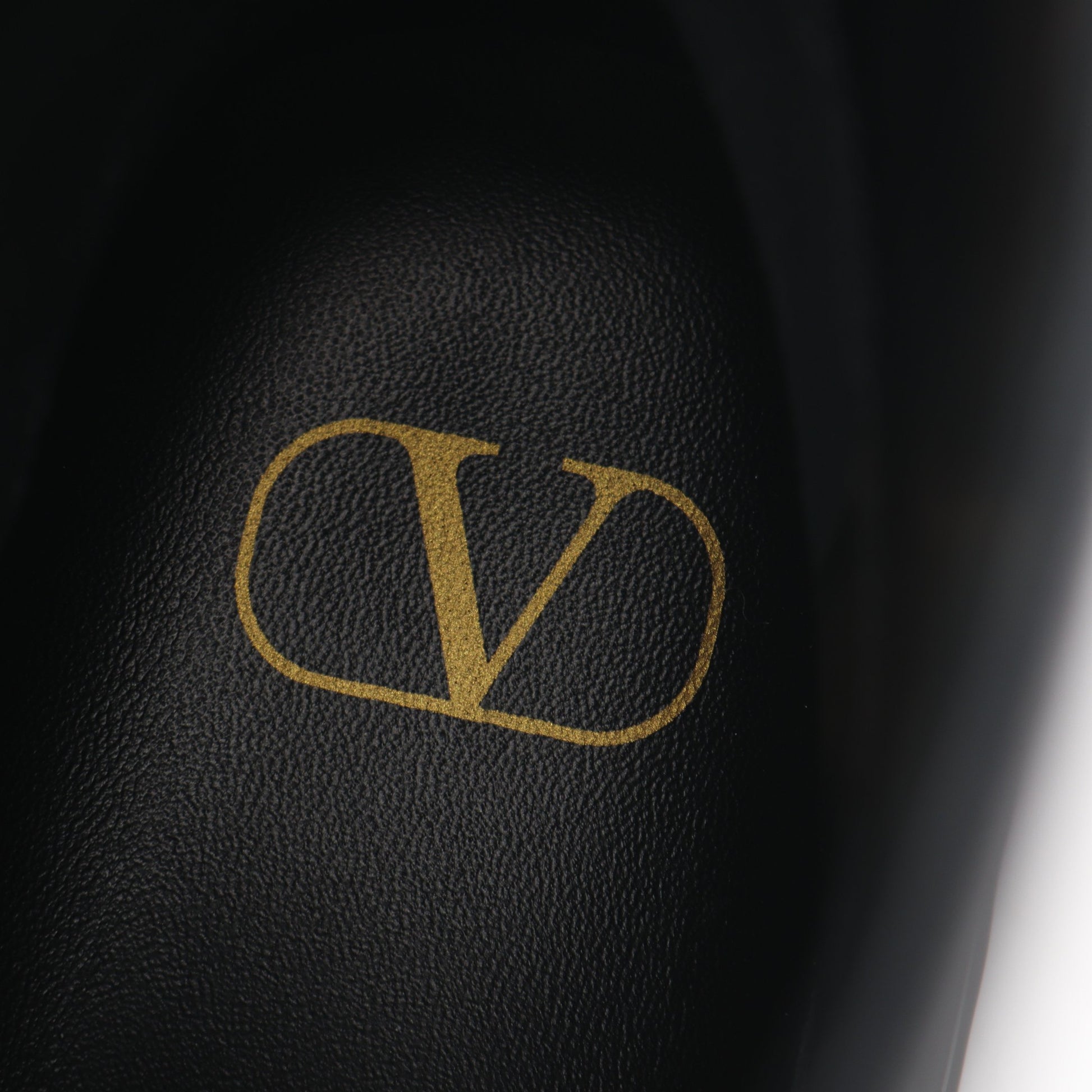 ローマンスタッズ アンクル ブーツ レザー ブラック ヴァレンティノガラヴァーニ シューズ VALENTINO GARAVANI