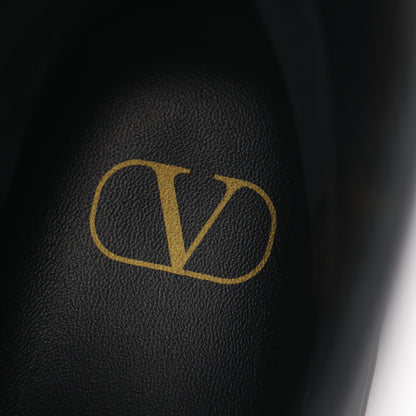 ローマンスタッズ アンクル ブーツ レザー ブラック ヴァレンティノガラヴァーニ シューズ VALENTINO GARAVANI