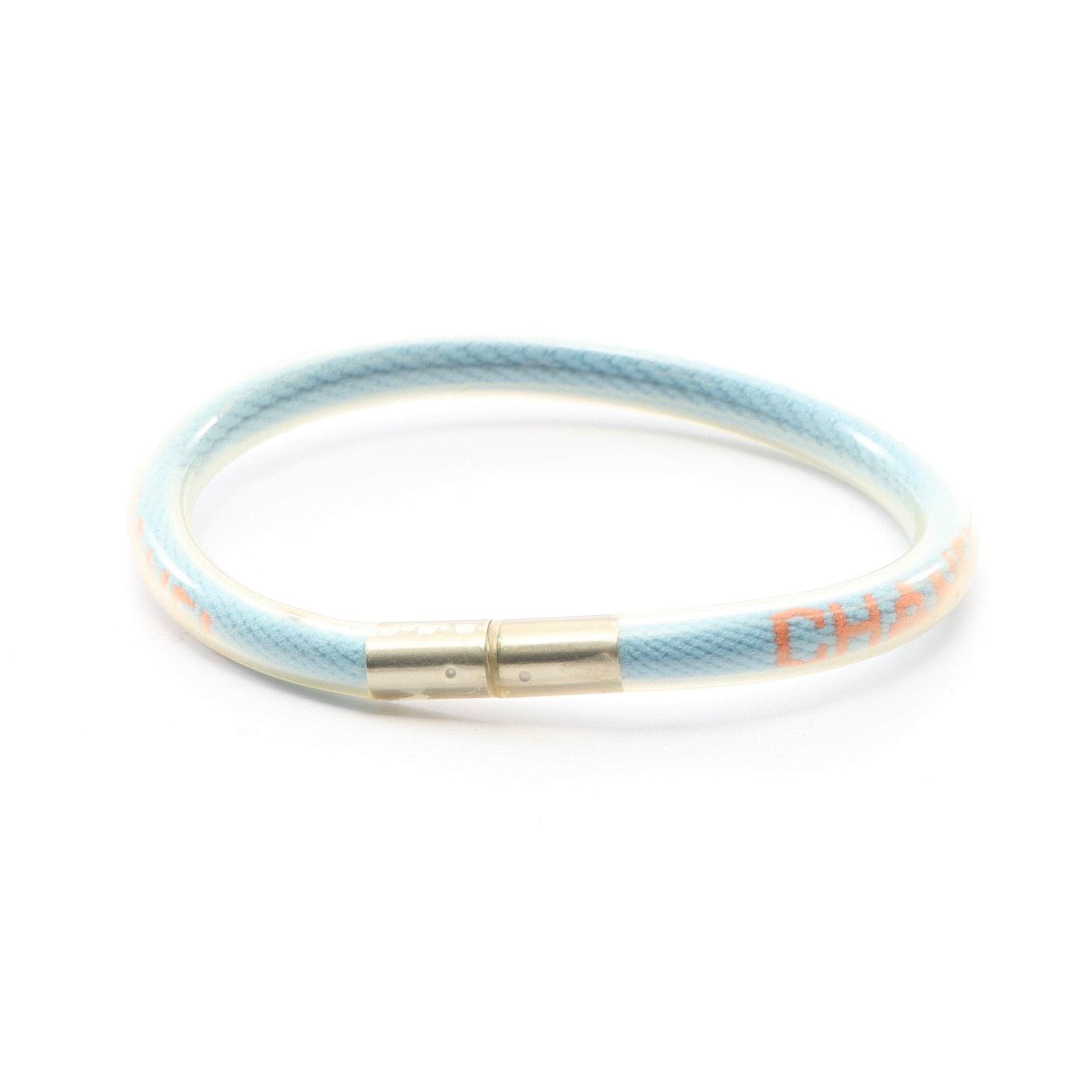 スポーツライン ロゴ チューブバングル ブレスレット ラバー ライト