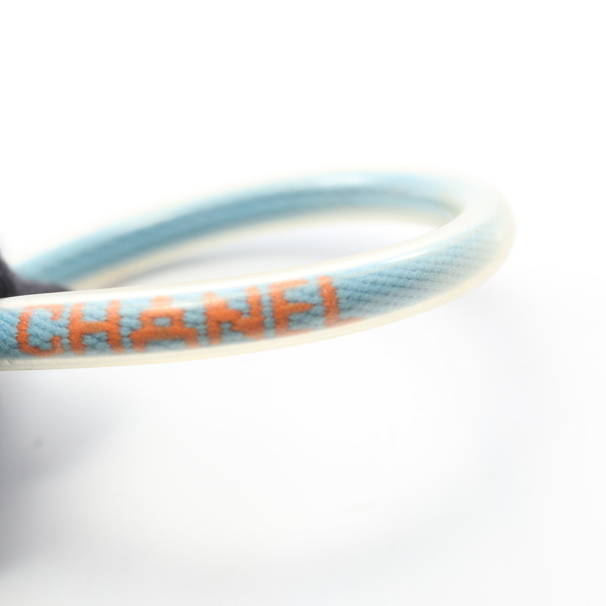 スポーツライン ロゴ チューブバングル ブレスレット ラバー ライトブルー 00T シャネル アクセサリー CHANEL