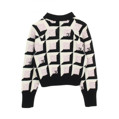 ココマーク ニット カシミヤ ブラック ホワイト ライトパープル シャネル トップス CHANEL