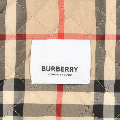 AUSTREL ボア ジャケット 刺繍 ウール ホワイト フード付き バーバリー アウター BURBERRY