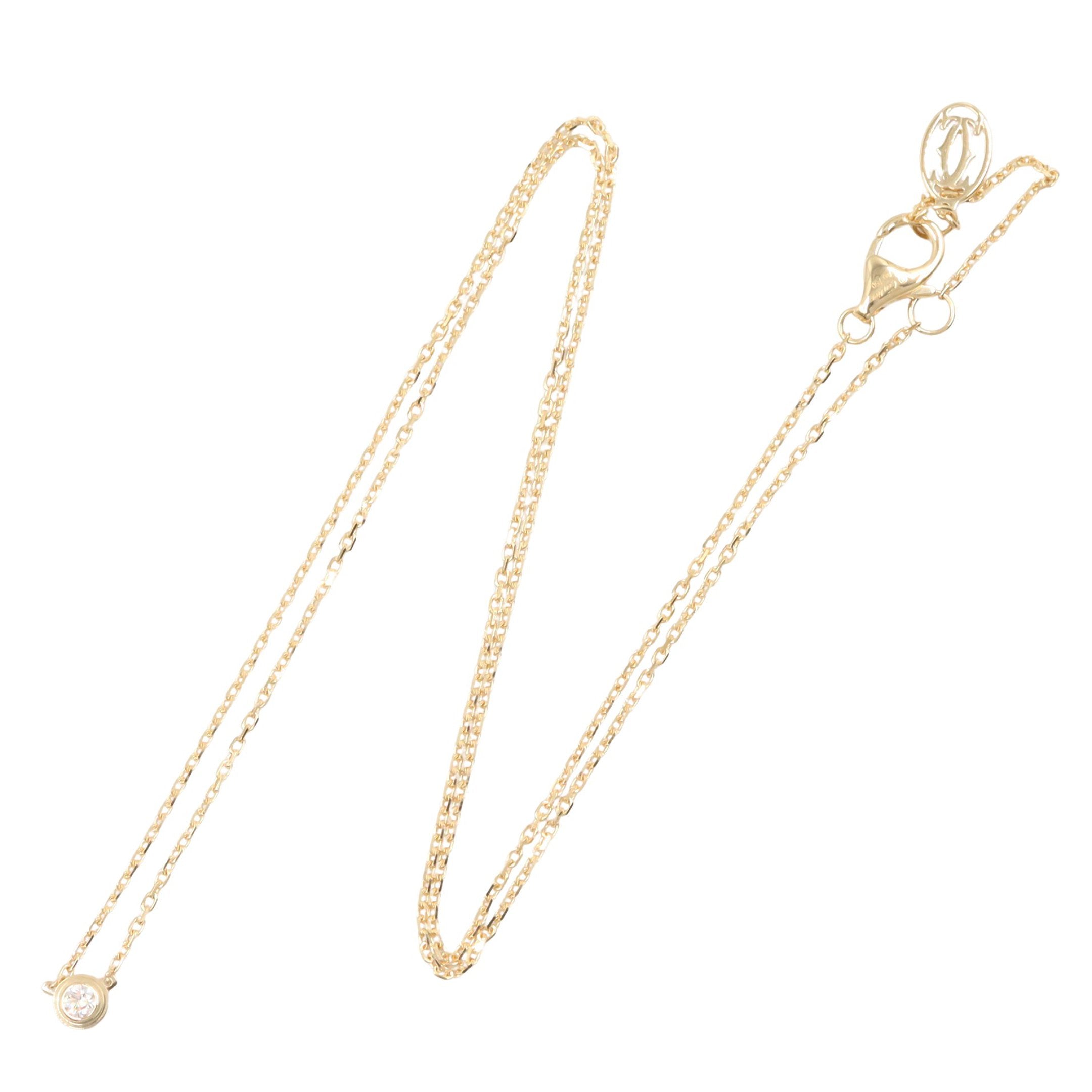 ダムール XS ネックレス ネックレス K18YG ダイヤモンド イエロー