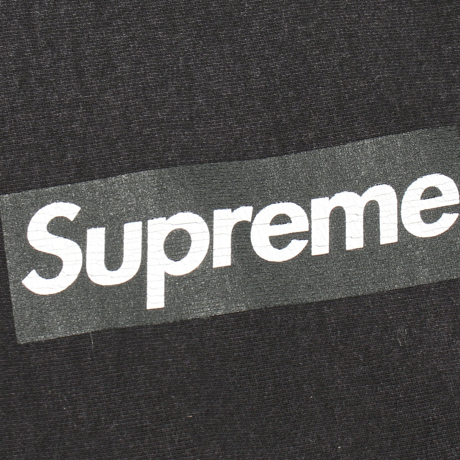 Washed Box Logo Crewneck スウェット ブラック 25SS スウェットシャツ クルーネック コットン ダークグレー ウォッシュ加工 裏起毛 25SS シュプリーム トップス Supreme