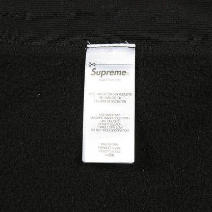 Washed Box Logo Crewneck スウェット ブラック 25SS スウェットシャツ クルーネック コットン ダークグレー ウォッシュ加工 裏起毛 25SS シュプリーム トップス Supreme