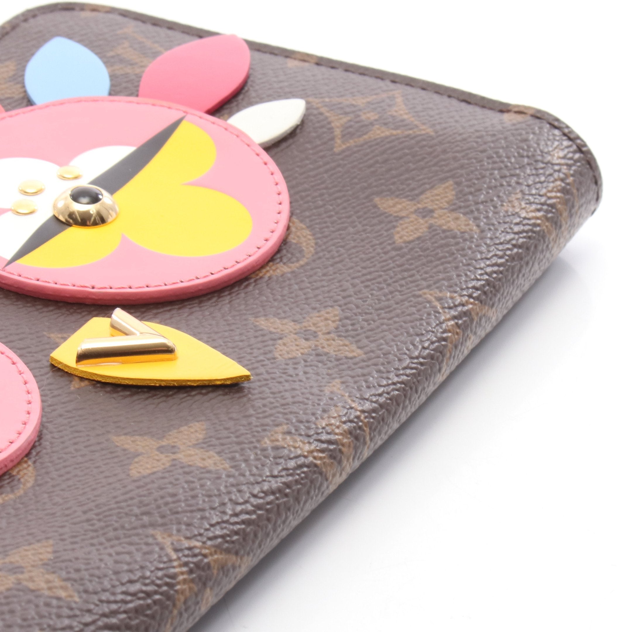 ルイヴィトン モノグラム 三つ折り財布 PVC ブラウン 長財布 Louis Vuitton モノグラム長財布