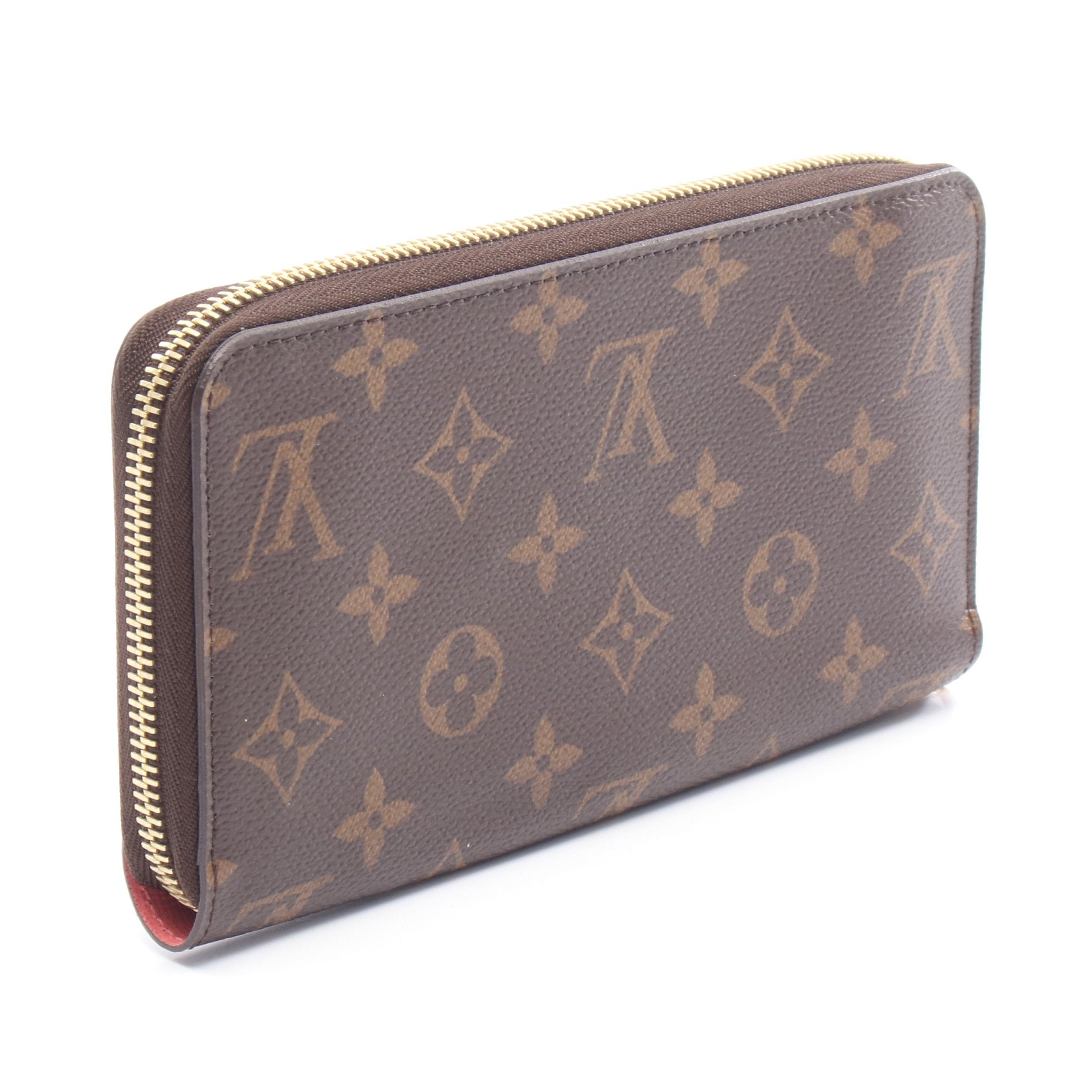 ルイヴィトン モノグラム 三つ折り財布 PVC ブラウン 長財布 Louis Vuitton モノグラム長財布