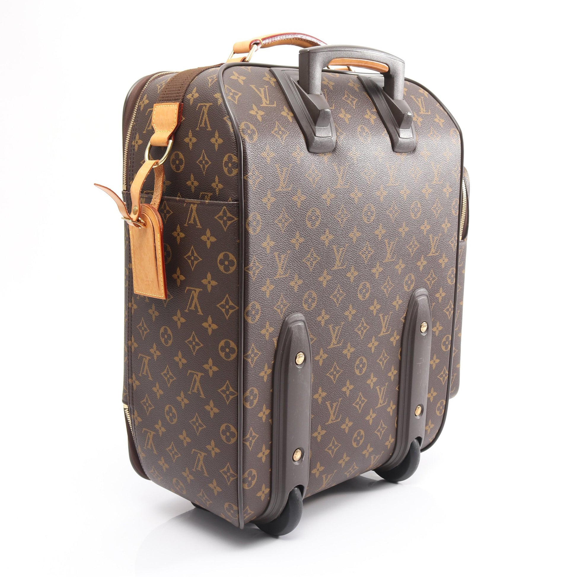 トロリー50 ボスフォール キャリーバッグ キャリーケース スーツケース PVC レザー ブラウン ルイヴィトン バッグ LOUIS VUITTON