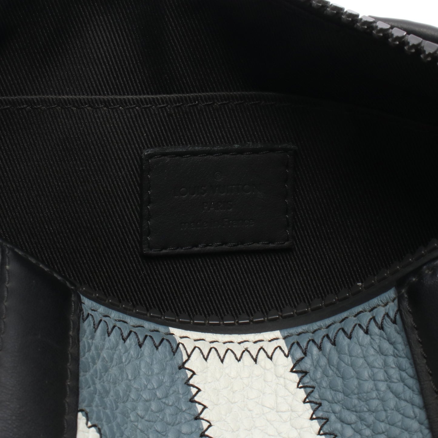 ポロション ショルダーバッグ レザー グレー イエロー マルチカラー ルイヴィトン バッグ LOUIS VUITTON