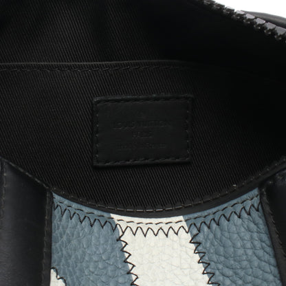 ポロション ショルダーバッグ レザー グレー イエロー マルチカラー ルイヴィトン バッグ LOUIS VUITTON