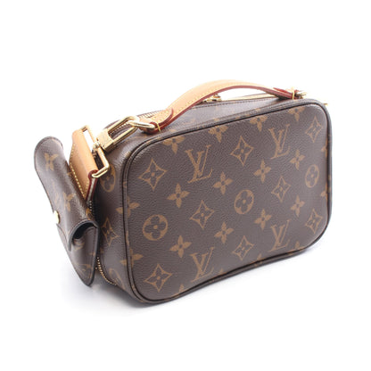 ユーティリティ クロスボディ モノグラム ハンドバッグ PVC レザー ブラウン ルイヴィトン バッグ LOUIS VUITTON