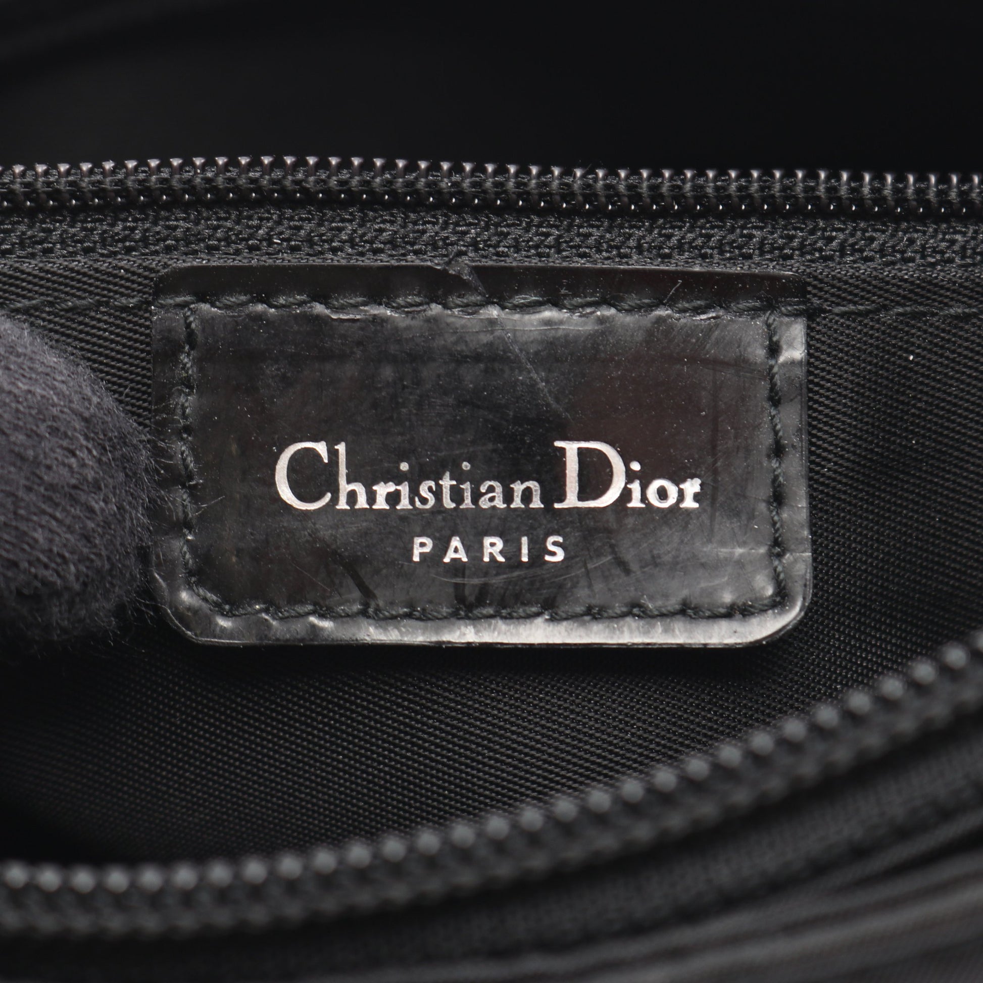 マリスパール カナージュ ハンドバッグ ナイロン エナメルレザー ブラック クリスチャンディオール バッグ Christian Dior