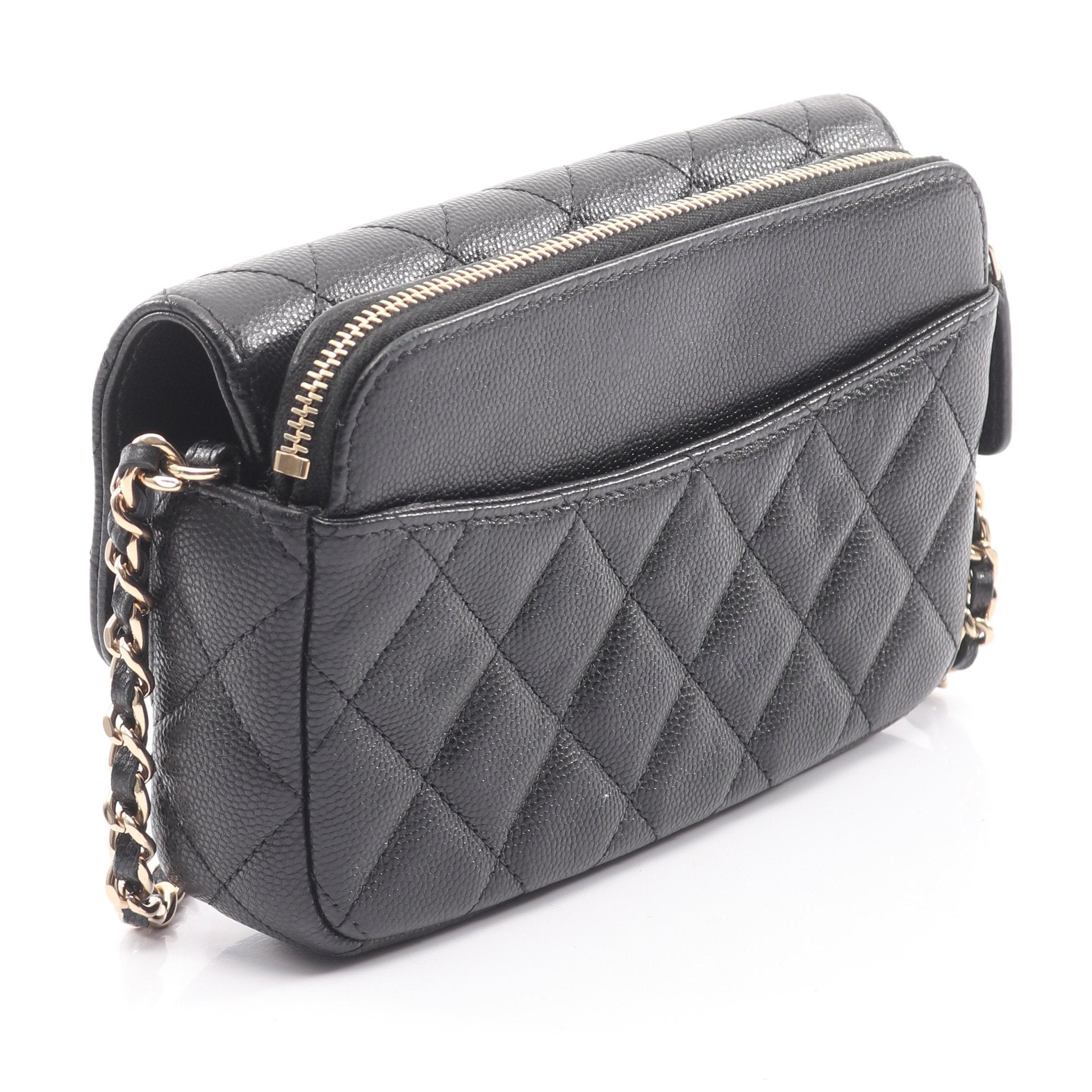 CHANEL シャネル ショルダーバッグ マトラッセ チェーンフォンケースウォレット マトラッセ チェーンフォンケースウォレット チェーンショルダーバッグ