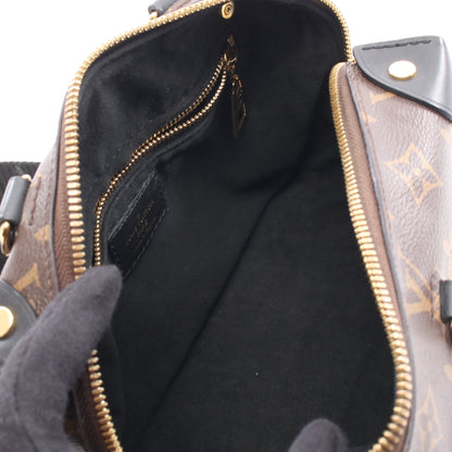 プティット マル スープル モノグラム ハンドバッグ PVC レザー ブラウン ブラック 2WAY ルイヴィトン バッグ LOUIS VUITTON
