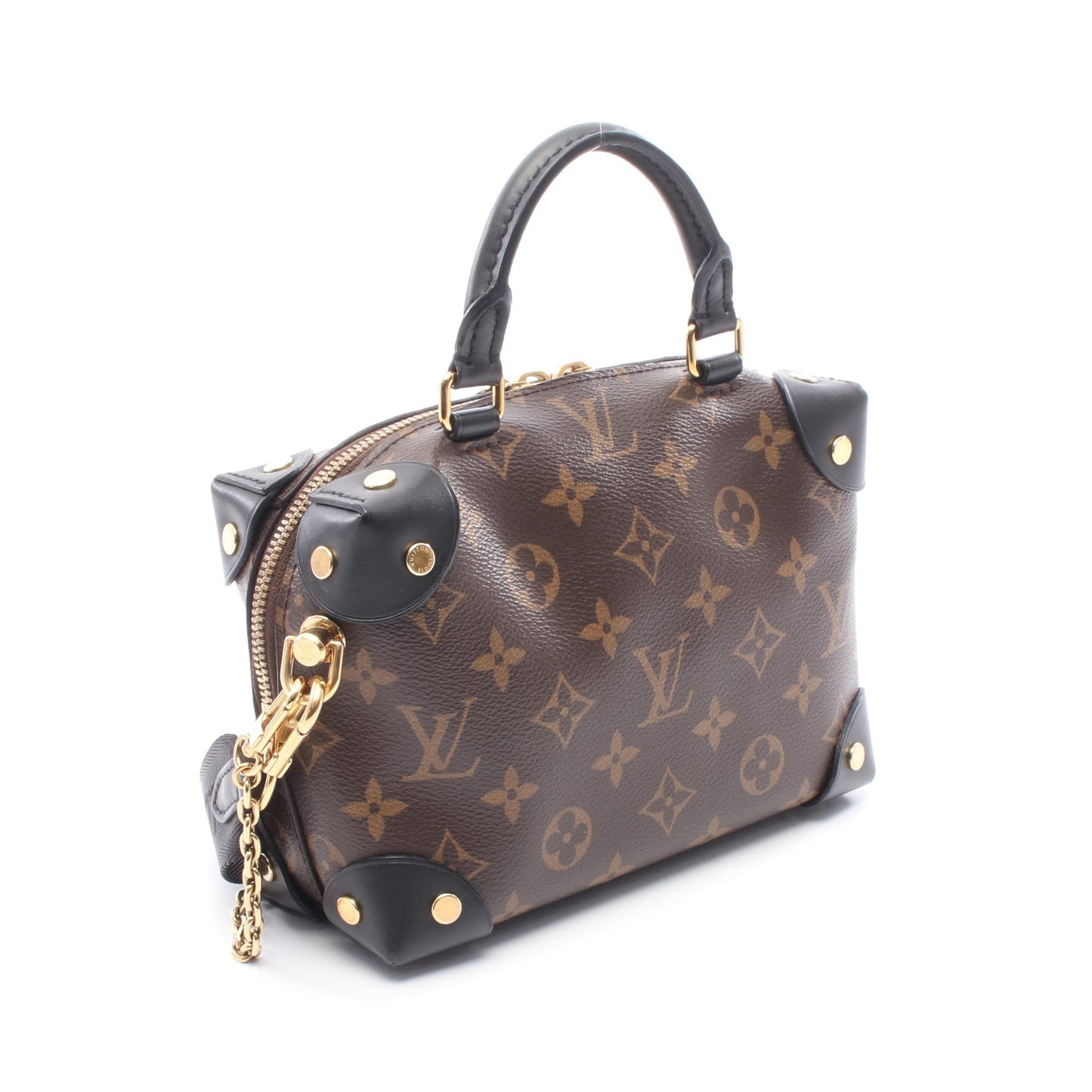 プティット マル スープル モノグラム ハンドバッグ PVC レザー ブラウン ブラック 2WAY ルイヴィトン バッグ LOUIS VUITTON