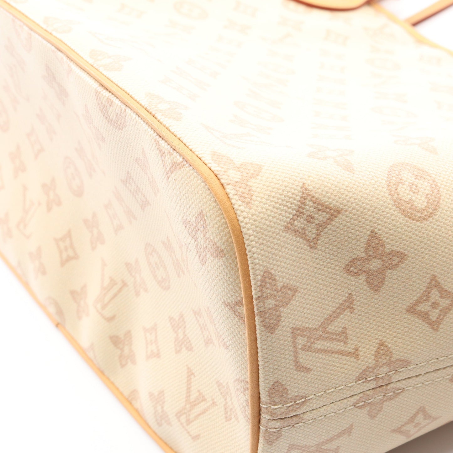ネヴァーフルMM モノグラムオリジン ラン ショルダーバッグ トートバッグ PVC レザー ベージュ ルイヴィトン バッグ LOUIS VUITTON