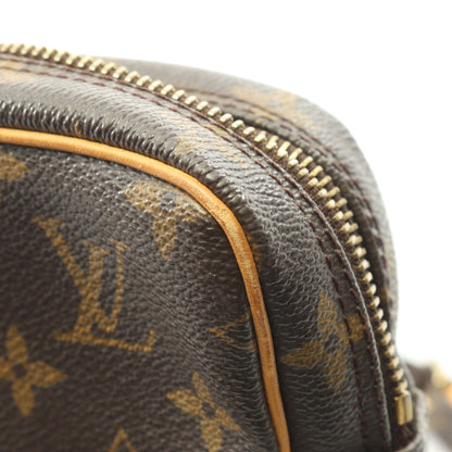ダヌーブ モノグラム ショルダーバッグ PVC レザー ブラウン ルイヴィトン バッグ LOUIS VUITTON