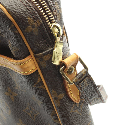 ダヌーブ モノグラム ショルダーバッグ PVC レザー ブラウン ルイヴィトン バッグ LOUIS VUITTON