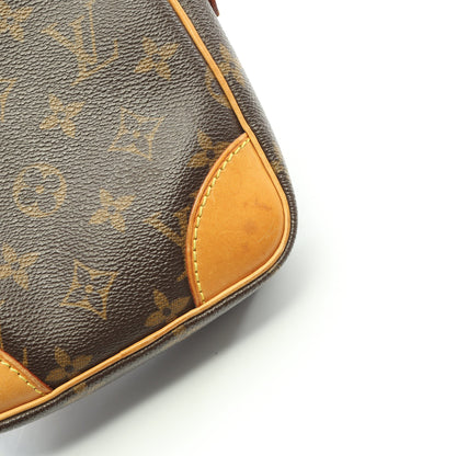ダヌーブ モノグラム ショルダーバッグ PVC レザー ブラウン ルイヴィトン バッグ LOUIS VUITTON