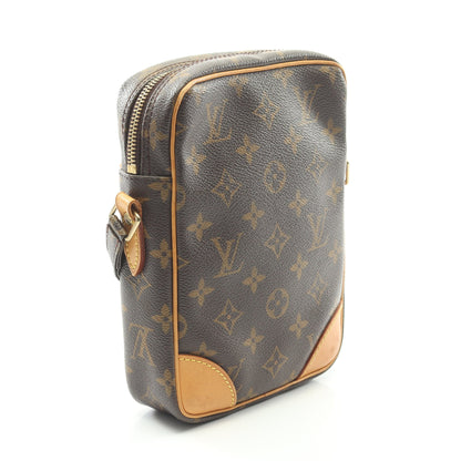 ダヌーブ モノグラム ショルダーバッグ PVC レザー ブラウン ルイヴィトン バッグ LOUIS VUITTON
