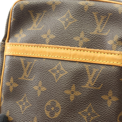 ダヌーブ モノグラム ショルダーバッグ PVC レザー ブラウン ルイヴィトン バッグ LOUIS VUITTON