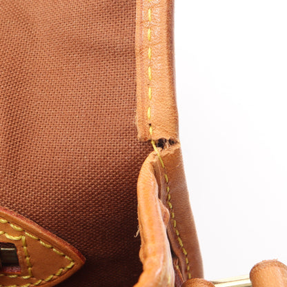 ソローニュ モノグラム ショルダーバッグ PVC レザー ブラウン ルイヴィトン バッグ LOUIS VUITTON