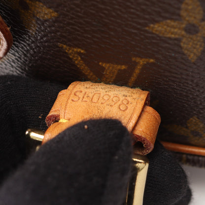 ソローニュ モノグラム ショルダーバッグ PVC レザー ブラウン ルイヴィトン バッグ LOUIS VUITTON