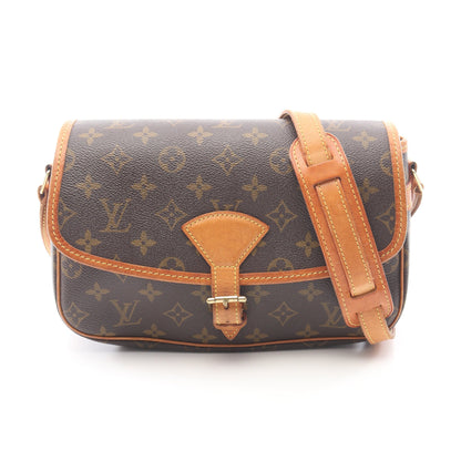 ソローニュ モノグラム ショルダーバッグ PVC レザー ブラウン ルイヴィトン バッグ LOUIS VUITTON