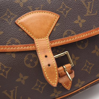ソローニュ モノグラム ショルダーバッグ PVC レザー ブラウン ルイヴィトン バッグ LOUIS VUITTON