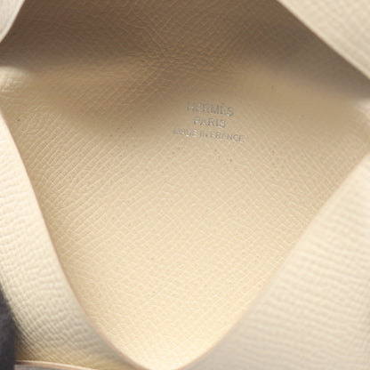 カルヴィ クレ コインケース ヴォーエプソン アイボリー シルバー金具 T刻印 エルメス 財布・小物 HERMES