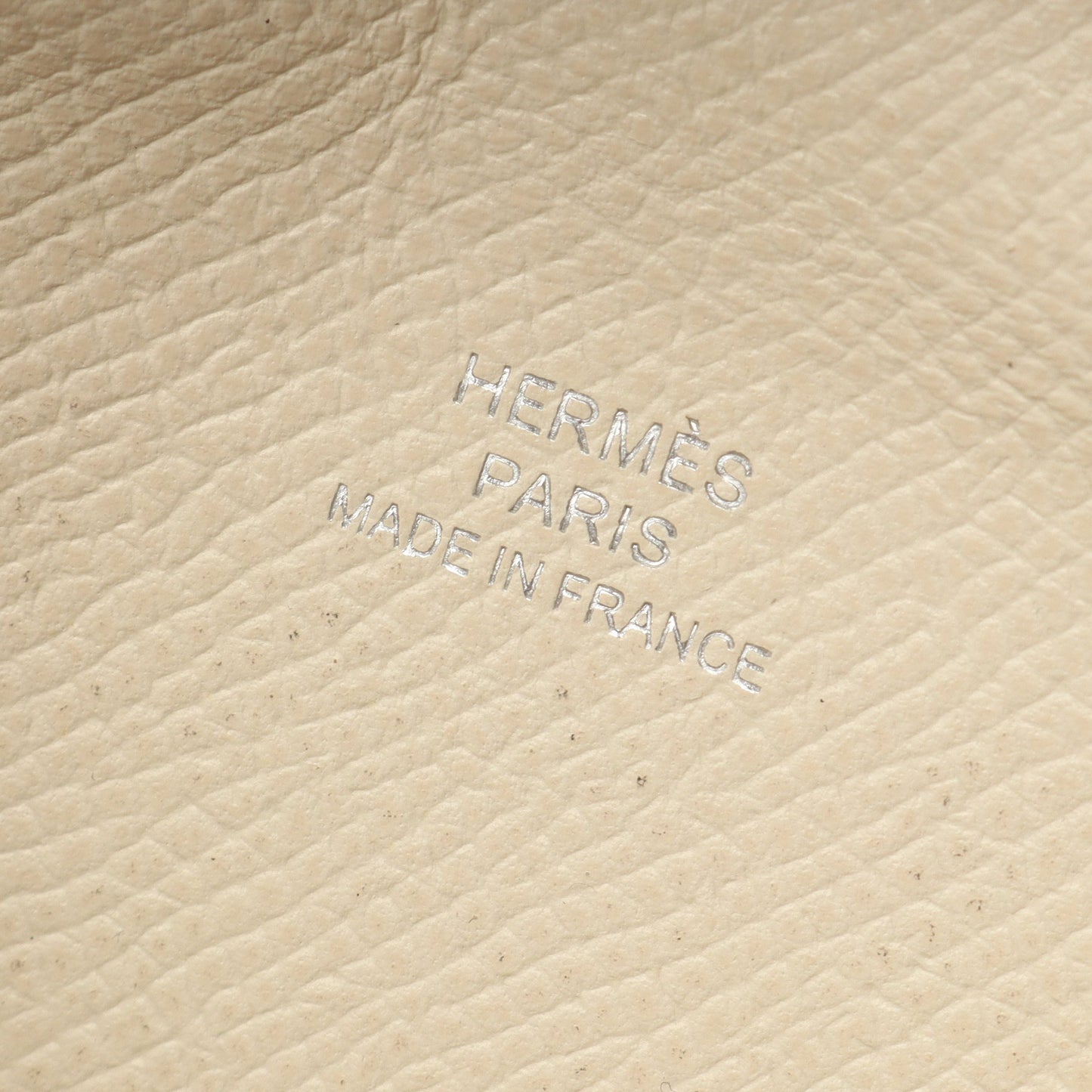 カルヴィ クレ コインケース ヴォーエプソン アイボリー シルバー金具 T刻印 エルメス 財布・小物 HERMES